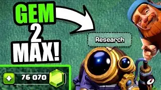 GEM TO MAX LEVEL!! A NEW METHOD TO GET GEMS IN CLASH OF CLANS!