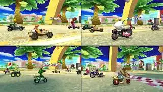 Mario Kart Wii ✦ 4 Players #647 (3 Tracks) 150cc
