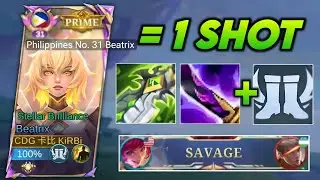 WHEN GLOBAL BEATRIX USED ONE SHOT BUILD = 26 KILLS??? (Auto Savage?)