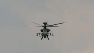 Apache WAH-64D Longbow AH1 Army Air Corps flying Display RIAT Saturday 12 July 2014 Air Show