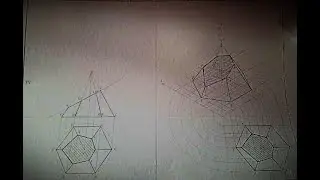 Tronco di piramide a base esagonale: PO e PV + Assonometrie