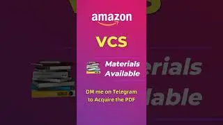 Amazon VCS Assessment Test New Pattern | PDF & Materials