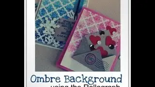 Ombre Background with the Rollagraph - by Sabrina Alery for Clearsnap