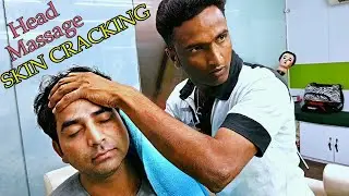 Skin Cracking Head Massage to Guru - ASMR no talking