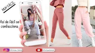 CONFECCIONA FÁCIL ESTE JOGGER + MOLDES GRATIS PDF (parte 2)  CLÁSICO - OVERSIZE
