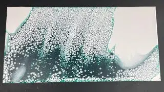 Acrylic Pour Painting Combined With Epoxy and Hot Glue ~ Satisfying Art Video ~ by Artfornia