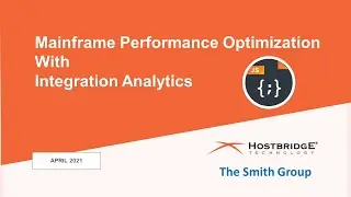 Mainframe Performance Optimization with Integration Analytics