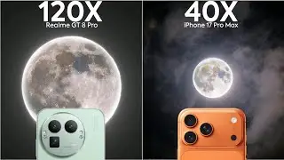 Сравнение тестов Realme GT 8 Pro и iPhone 17 Pro Max в режиме Live Zoom