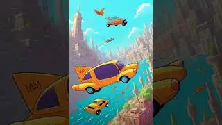 Oceanic Pursuit: The Ultimate Underwater Flying Car Chase!