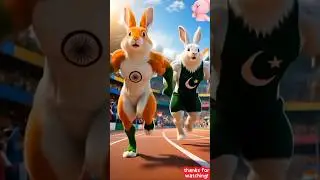 India vs Pakistan Rabbit Race: YOU Decide the Winner! 🇮🇳🐇🏁🇵🇰 #ai #aistory #youtubeshorts