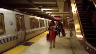 BART: SFO Airport & Pittsburg/Bay Point Trains at Embarcadero