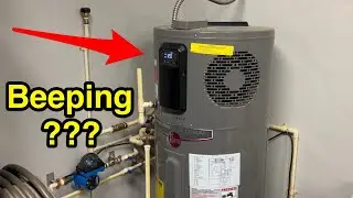 Fixed: Rheem hybrid water heater beeping - Error A108 Condensate Blocked Unclog Line