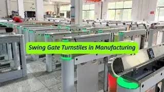 STXtek Swing Gate Turnstiles in Manufacturing, Support Customizing Turnstile Functions
