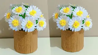 How to Make Daisy Flowers from Paper - Diy Paper Daisy Flowers - Creative Paper Flower Ideas