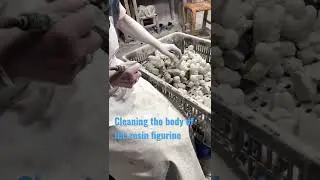 Angel Figurine Production process- Cleaning the body