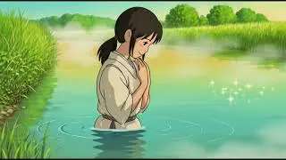 Ghibli Style Village Life 🌿 | From Sunrise to Night | AI Animated Film