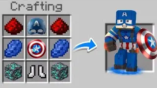 Minecraft, But There Are Custom Captain America...