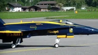 BLUE ANGELS F/A-18 MCDONNELL DOUGLAS SCALE RC TURBINE MODEL JET