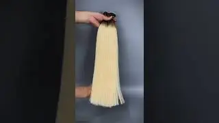 Blonde Ombre Human Hair Extensions: Factory Quality Test &ndash; Softness & Durability#hairstyle