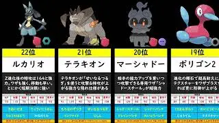 【ポケモンZA】シーズン5使用率ランキングTOP30　おすすめの育成論についても紹介！#ポケモンza #ランクマ #使用率