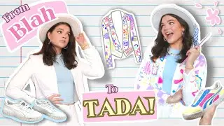 Turning a Plain Outfit Into Funky Fashion! | Jewelry, Fabric Painting, & Shoes | DIY Artist Vlog