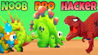Финальная битва Dino Bash 🐉🔥 – Новичок против Профессионала против Хакера