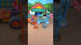 🚜🔥 Real Working Mini Tractor Cement Pillar Making Machine 😍 #shorts #youtubeshorts