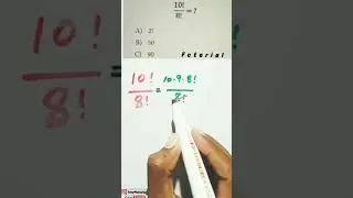 How to simplify factorials #shorts