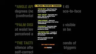 THE PRISON GUARD DE-ESCALATION DRILL: How to Defuse Anger in 4 Steps....
