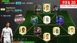 🔴FIFA 20 NEW TOTW TODAY & GAMEPLAY LIVE STREAM(GIVEAWAY IS LIVE) LIKES WILL BE APPRECIATED😘