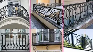 Modern balcony grill design ideas,  iron grill 2021, Balcony Handrails Railing Design