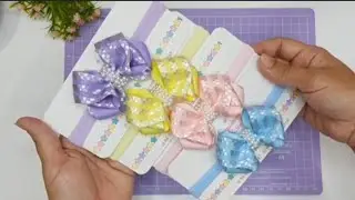 Handmade Baby Bow Headbands | Cute Pastel Color Hair Accessories for Girls | DIY & Collection #craft