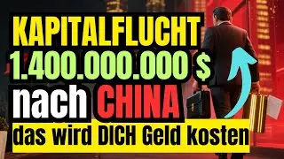 stille Kapitalflucht: 1.400.000.000.000 Dollar flie&szlig;en von Banken nach China und keiner merkt es