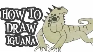 HOW TO DRAW IGUANA STEP BY STEP | EASY DRAWING FOR BEGINNERS
