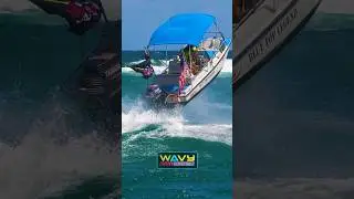 Blue Top Legend girls full send at Boca Inlet | Wavy Boats