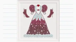 Dazzly-Diamond Art by Number | Satisfying and Self Relief Diamond Coloring| Fashion | Princess Dress