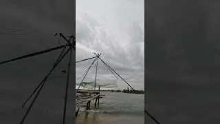 CHINESE FISHING NETS AT FORT KOCHI KERALA | INDIAN FISHERIES #chinesefishing #fishingnet #viral
