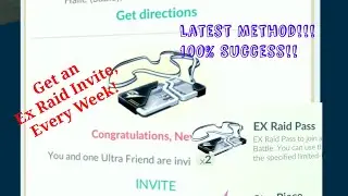 Ex Raid Invite, Every Week!!😉
