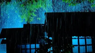 (NO ADS) The Most Soothing Heavy Rain on Tin Roof & Thunder For Deep Sleep and Anxiety Relief Mix