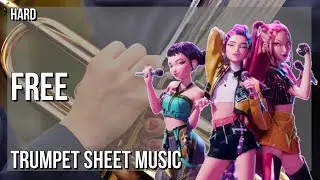 SUPER EASY Trumpet Sheet Music: How to play Free (KPOP DEMON HUNTERS)  by EJAE & Andrew Choi