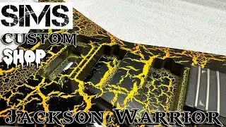 Jackson Warrior Pro Series Dave Davidson WR7 - Crackle Paint job