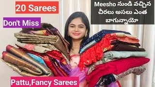 Meesho 20 Latest Sarees Collection 👌 Quality 100% Recommended