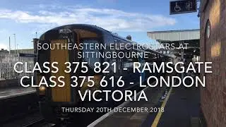 SouthEastern Class 375 Electrostars at Sittingbourne 2018