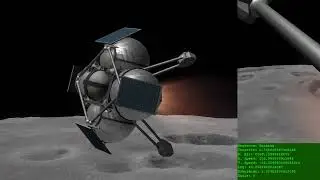 KSP - kOS-Controlled Munar Landing
