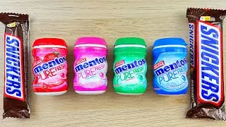 حلوى قوس قزح وسنيكرز | حفلة قرمشة بصرية ملونة 🌈🍫