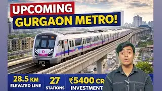 Gurgaon upcoming Metro | Under Construction | 5400 cr investment #gurgaonmetro 