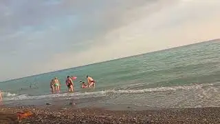 Wild beach near Nudist beach, Magical sunset - Sochi Lazarevskoye setting 12.08.22