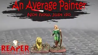 TIMELAPSE - Painting Aeris, Elf Ranger & Panther (03401) from Reaper Miniatures