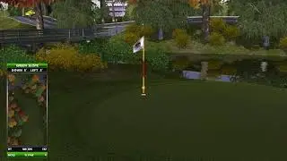 Golden Tee Great Shot on Rustic Bridge!