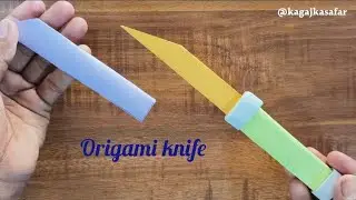 KAĞITTAN KILIFLI HANÇER YAPIMI - ORİGAMİ KILIÇ YAPIMI - KAĞITTAN NELER YAPILIR?